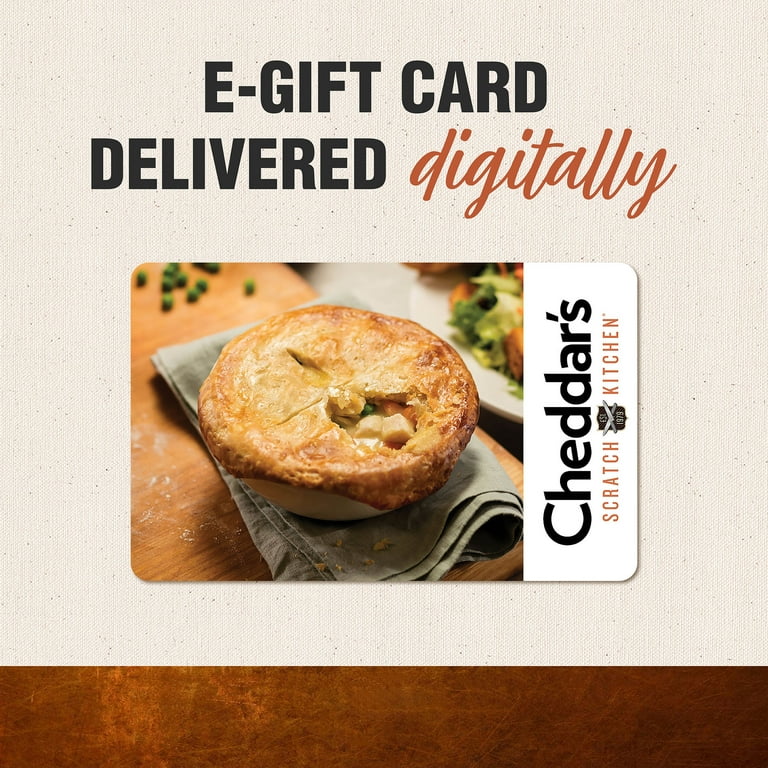 Cheddars $25 eGift Card [Email Delivery] - Walmart.com