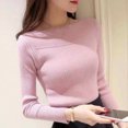 thumbnail image 2 of Aoochasliy Womens Sweaters Pullover Clothes Winter Slim O-Neck Round Neckr Knitting Tops, 2 of 4