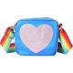 thumbnail image 1 of Crossbody Bag Little Heart Pattern Coin Purses Hologram Clear Shoulder Bag Messenger Handbag Mini Bag for Kids (Sky-blue), 1 of 3