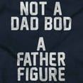 thumbnail image 2 of Funny Not A Dad Bod A Father Figure Men's Big & Tall Crewneck Graphic Tee Brisco Brands 4X, 2 of 6