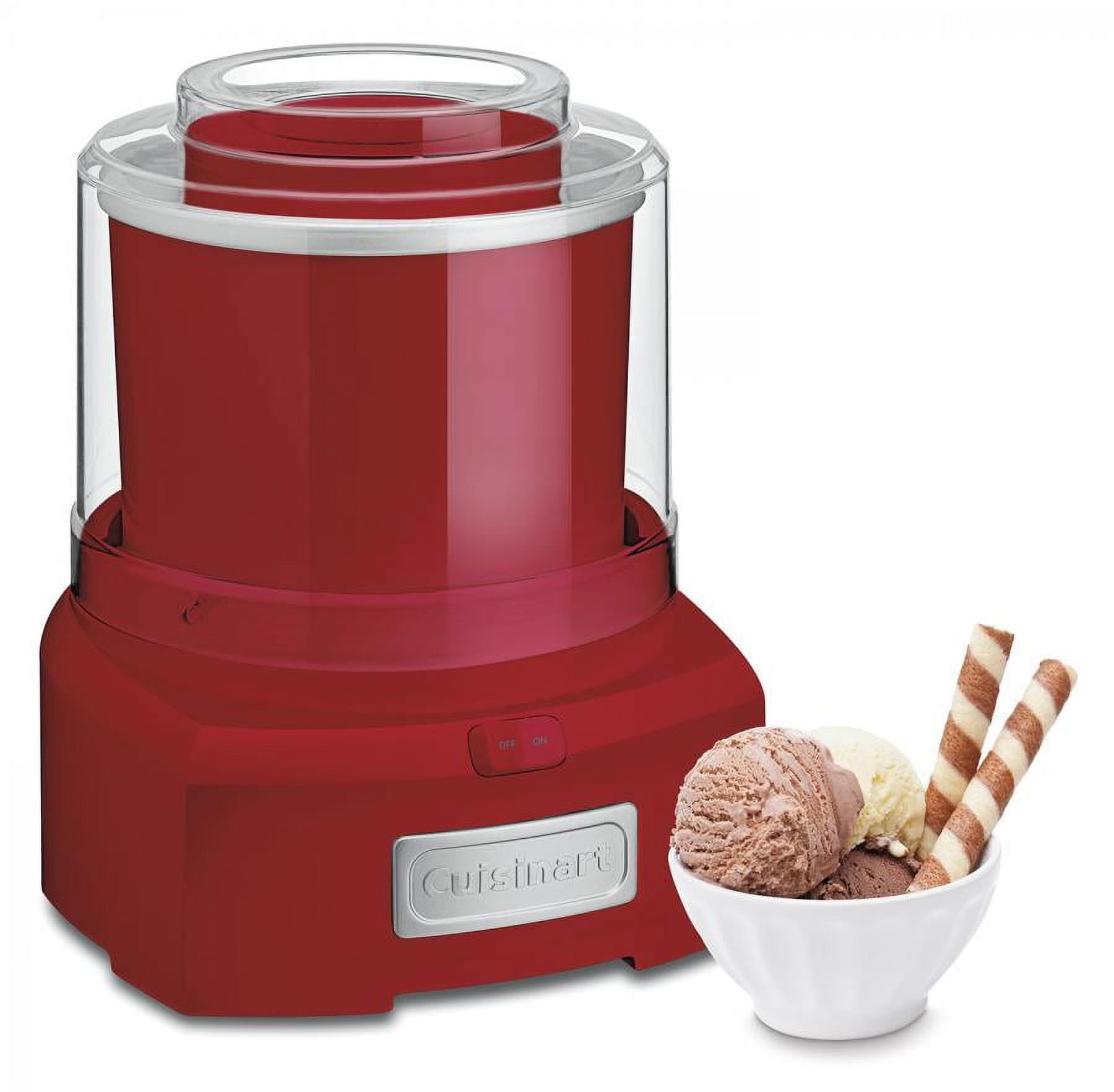 Cuisinart Ice Cream Maker Machine, 1.5 Quart Sorbet, Frozen Yogurt Maker,  Double Insulated, White, ICE-21P1 & 9-Inch Round Cake Pan, Chef's Classic