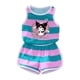 thumbnail image 2 of Conjuntos de ropa de verano para bebés y niños, lindos dibujos animados de Kuromi, chaleco y pantalones cortos para niñas y niños, 2 piezas, conjuntos para niños de Sanrio, ropa de playa, 2 of 4