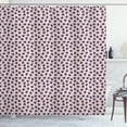 thumbnail image 1 of Entomology Shower Curtain, Repeating Butterfly Silhouettes on a Rosy Tone Background, Fabric Bathroom Set with Hooks, 69W X 84L Inches Extra Long, Pale Rose Charcoal Grey, by Ambesonne, 1 of 2