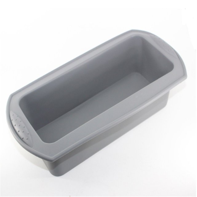 Oleegame 1PC Cookie Mold Silicon Rectangular Mold Temperature Resistant Silicon Baking Mold Baking Candy Gray