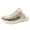 Beige, variant on Men's Hand-Woven Closed-Toe Mule Sandals, Adjustable Quick-Lace Slip-On Shoes, Breathable Non-Slip Footwear for Summer, Outdoor, and Casual Use