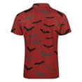 thumbnail image 5 of Bats Men Zipper T-shirt Summer Casual Short Sleeve T-shirt Top, 5 of 7