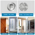 thumbnail image 4 of Bed/Bath Pocket Door Lock and Pull  Privacy Door Lock with Key Recessed 2 Sided Invisible Sliding Door Locks Hardware for 1 3/8 Inch to 1 15/16 Inch Thickness Door, 4 of 9