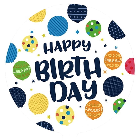 Harnel 18" Birthday Mylar Balloons for all ages - Pack of 10