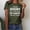 Army Green, variant on MORESEC Women's Plus Size T-Shirt Short Sleeve Casual Basic Tee Round Neck Solid Letter Graphic Beach Vacation Everyday Fashion Top, Navy S
