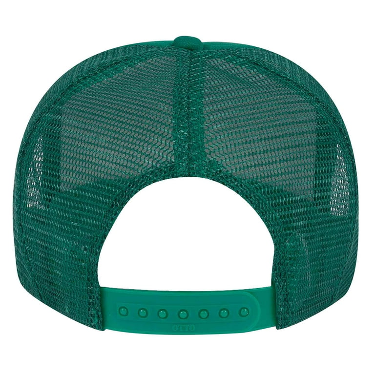 Wholesale 12 x OTTO CAP Youth 5 Panel High Crown Mesh Back Trucker Hat  (241624 - Jade/Wht/Jade) (OSFM - Youth)