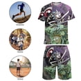 thumbnail image 4 of Kids Rick And Morty Athletic T-Shirt And Mesh Shorts Outfit Set Mesh Clothing Set for Boys, 4 of 7