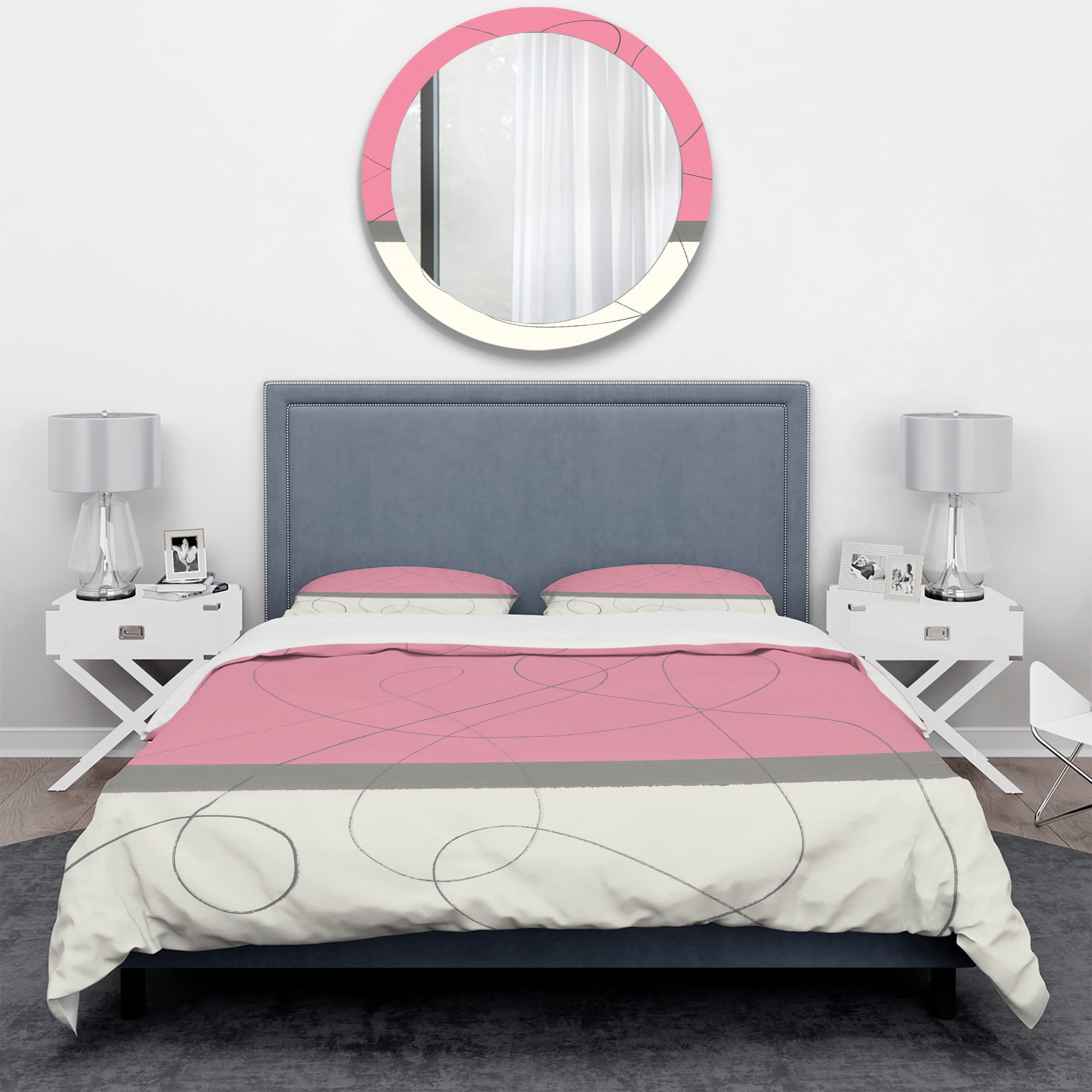 Designart 'Geometric Neapolitan II' Geometric Duvet Cover Set
