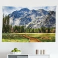 thumbnail image 1 of Yosemite Tapestry, Landscape Picture of a Winding Road in The Mountains El Capitan, Fabric Wall Hanging Decor for Bedroom Living Room Dorm, 2 Sizes, Green, by Ambesonne, 1 of 1