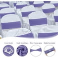 thumbnail image 3 of Wehilion Spandex Chair Sashes with Crown Buckle Spandex Stretch Chair Bands Cover Ties with Buckle Slider Chair Cover Band Chair Sashes Chair Cover Bands with Buckle,20/30/50/100pcs, 3 of 6