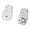 White, variant on 2PCS Fashionable Earring Support Backs Ideal For Droopy Earlobes Keeps Heavy Earrings In Place Without Irritation