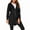 Black, variant on Women'S Waterproof Rain Jacket Mid Long Zip Front Outdoor Hooded Raincoat Grass Green XL