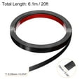 thumbnail image 2 of Uxcell 0.6" x 20ft Peel and Stick Metal Molding Wall Trim Strip Brushed Black, 2 of 5