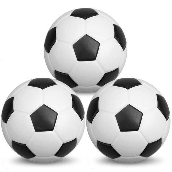Minibalones de fútbol de espuma Umnodobn de 5 cm, paquete de 3, para fútbol sala
