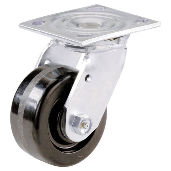 Shepherd Hardware 9774 Swivel Caster, 6 in Dia Wheel, Phenolic Wheel, 840 lb