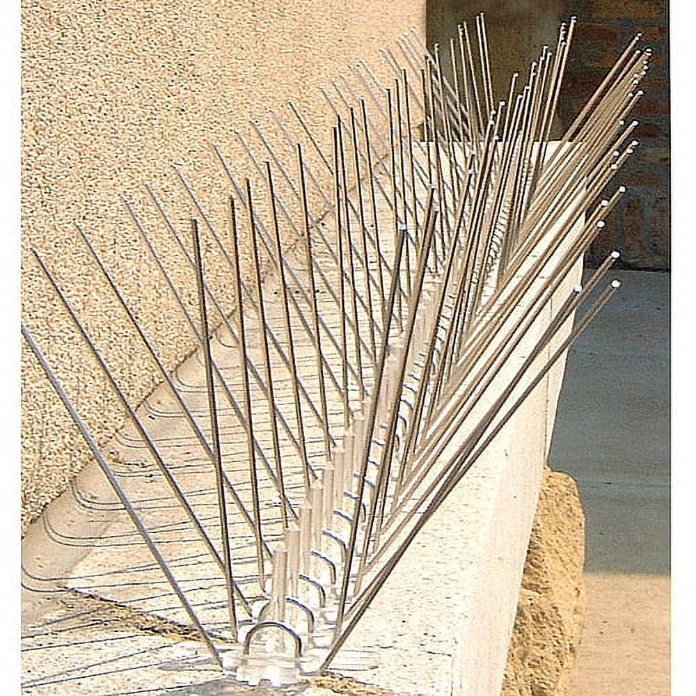 Bird-X Extra Wide Steel Bird Spikes 24 feet 8 inch Wide Block Pest Birds Pigeons Starlings Seagulls Sparrows Scarecrow