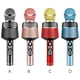 thumbnail image 5 of Micrófono Bluetooth V5.0 Karaoke Micrófono inalámbrico LED recargable para computadora de teléfono, oro rosa Inevent EL001184-02, 5 of 7