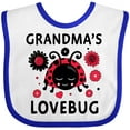 thumbnail image 3 of Inktastic Valentine's Day Grandma's Lovebug Girls Baby Bib, 3 of 4
