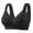 Black, variant on Front-Closure Wireless Bra - Full Support for Mature Women, Anti-Sagging Lace Design , Grey 38B