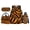 Tiger Stripe, variant on Garronmavis Pink Sprinkle Ice Cream Cute Backpack Bundle, 17 Inch Casual Girls School Bag Includes Lunch Tote, Pencil Bag and Water Bottle Protector for Outdoor Travel