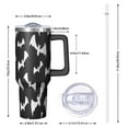 thumbnail image 2 of Spooky Halloween Pattern Tumbler with Handle and Lid,40oz Double Wall Vacuum Insulated Tumbler,Cups Gift for Women and Men, 2 of 7