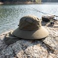 thumbnail image 5 of Men Women Sun Protection Hat, UPF 50+ Wide Brim Breathable Neck Flap, Summer Outdoor UV Protection Bucket Cap, Hat for Hiking Gardening Beach Summer Outdoor, 5 of 6