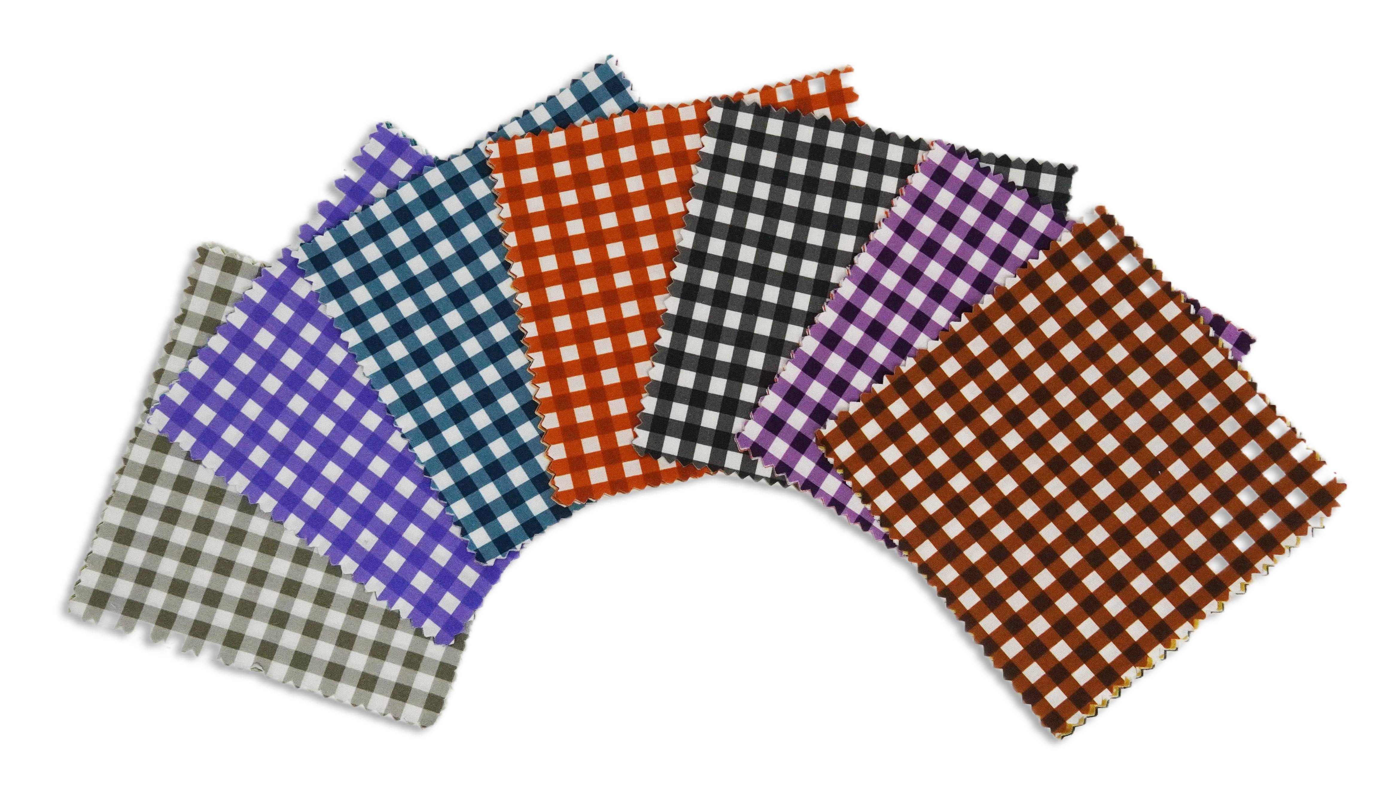 Soimoi Precut 10-inch Gingham Prints Cotton Fabric Bundle Quilting Squares Charm Pack DIY Patchwork Sewing Craft