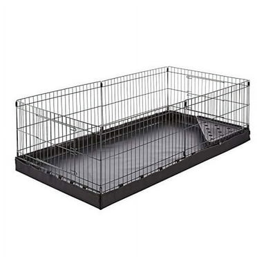 GenericBasics Canvas Bottom Habitat Pet Cage - 47 x 14 x 24 Inches, Black