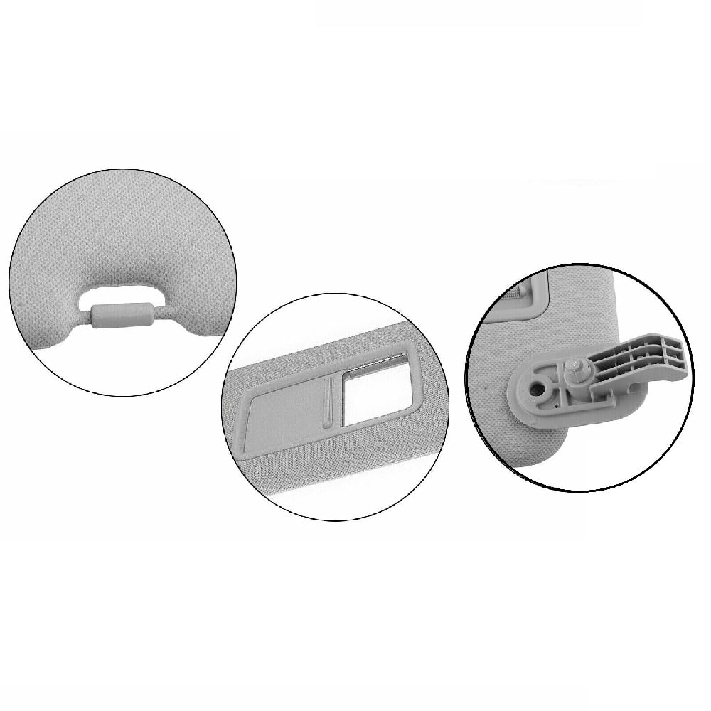 Sun Visor Gray With Mirror Right Passenger Side for Hyundai Elantra