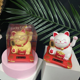 thumbnail image 5 of Adornos para hornear pasteles con forma de gato pequeño que saluda con energía solar de 2,5 pulgadas, regalos de Año Nuevo, 5 of 6