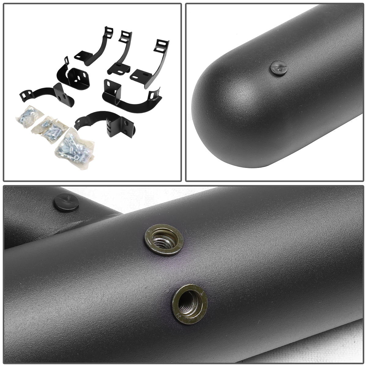 DNA Motoring 3" Side Step Nerf Bars Running Boards for 2009-2020 Dodge Ram 1500 2500 3500 Quad Cab