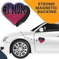 thumbnail image 7 of Magnet Me Up #1 Mom Pink and Purple Heart Magnet Decal, 5 In, Vinyl Automotive Magnet, 7 of 7