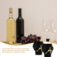 thumbnail image 5 of NICEXMAS Decorators Doctoral Hats Wine Bottle Gown Cover Black Hard Cloth 4 Sets, 5 of 5