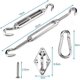 thumbnail image 2 of Kit de fijación de vela de sombra M6, kit de fijación de vela de sombra solar de acero inoxidable Accesorios de fijación de vela de sombra solar, 2 of 5