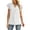 White, variant on Kcolen Vneck Cap Sleeve Tops for Women V Neck Short Sleeve Summer Casual Plus Size Solid Color Tee Shirts Women Casual Vacation Clothes Loose Fit Tunic Shirts,White