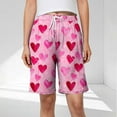 thumbnail image 2 of KeFaWanJu Women's Printed Pajama Shorts with Pockets Plus Size Comfortable Soft Sleep Shorts Casual Elastic Waistband Drawstring Shorts for Women, 2 of 6