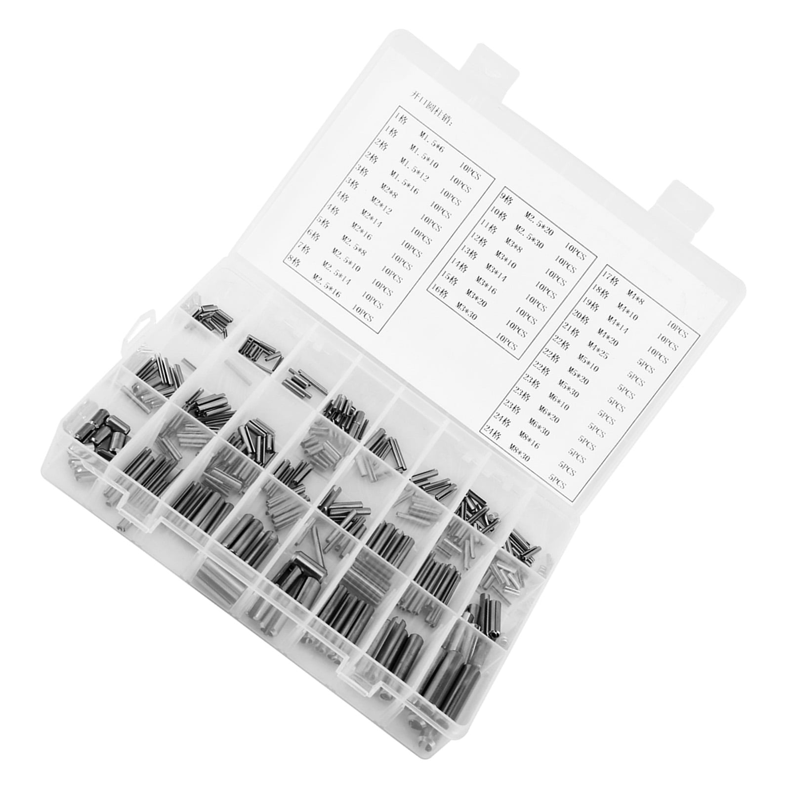 Spring Pin Set, Durable 280Pcs Convenient Stainless Steel Pin, for Industrial Hardware For Automotive, Mechanics, Car Garage