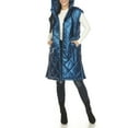 thumbnail image 2 of White Mark Women's Metallic Long Puffer Vest, 2 of 6