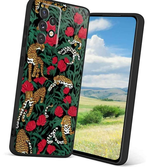 Compatible with Samsung Galaxy A32 5G Phone Case, Leopard-Protective Case Men Women, Flexible Silicone Shockproof Case for Samsung Galaxy A32 5G