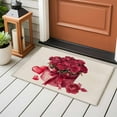 thumbnail image 5 of Roses Bow Box Washable Area Rug 2 x 3 ft Valentine's Day Love Heart, Soft Non Slip Rugs Stain Repellent Indoor Felt Carpet for Living Dining Room Bedroom Home Office, 5 of 9