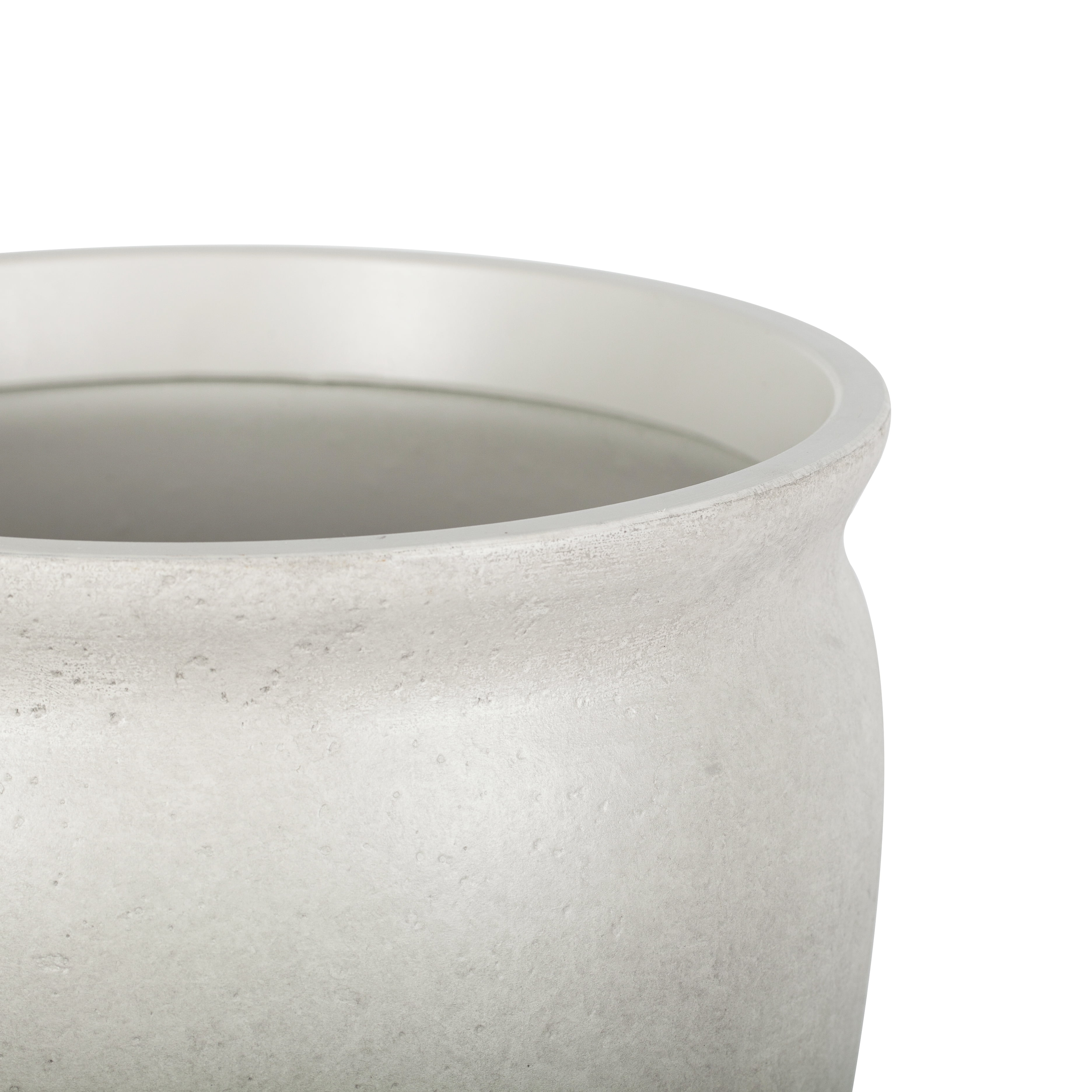 Better Homes & Gardens 14inch Hawthorn Planter Gypsum with Modern