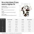 thumbnail image 2 of Cauagu Brown Cow Men's Short Sleeve Button Down Hawaiian Shirt for Men Bowling Shirts Casual Summer Beach Shirt,Small, 2 of 6