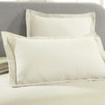 thumbnail image 2 of Superior Basketweave Cotton Decorative Bedspread and Sham Set, King, Ivory, 2 of 10