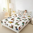 thumbnail image 4 of Homewish Christmas Dachshund Kids Bed Sheets, Kawaii Cartoon Dog Animal King Sheets, Fashion Polkadots Sheet Set, Microfiber Bedroom Decor, 4-Piece, 4 of 7