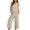 Beige-VpOT, variant on Women Sleeveless 2 Piece Matching Set Ladies Crop Tank Top Wide Leg Pants Outfit Womens Casual Summer Clothes L2 Purple