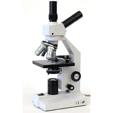 AmScope 40X-1000X Dual-View Compound Microscope with Mechanical Stage New